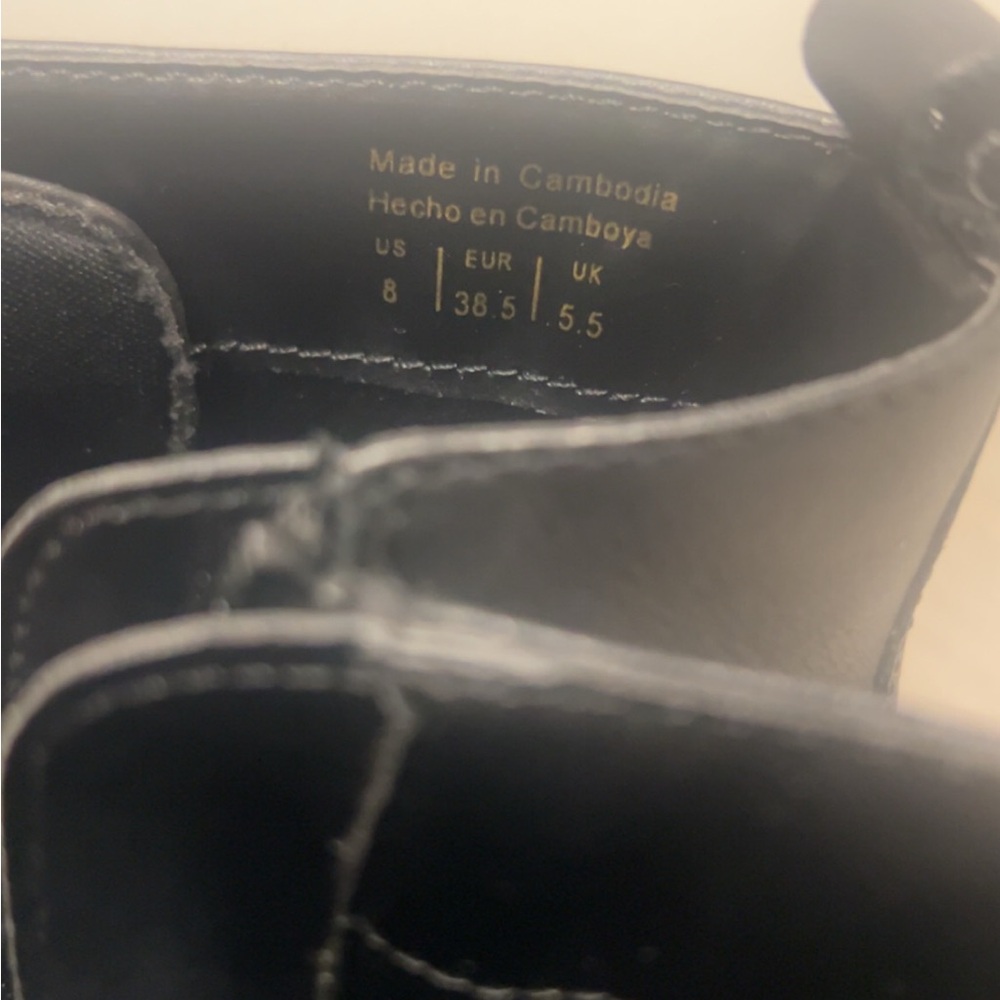 Aldo Black Lace-Up Women's Boots - Picture 5 of 5